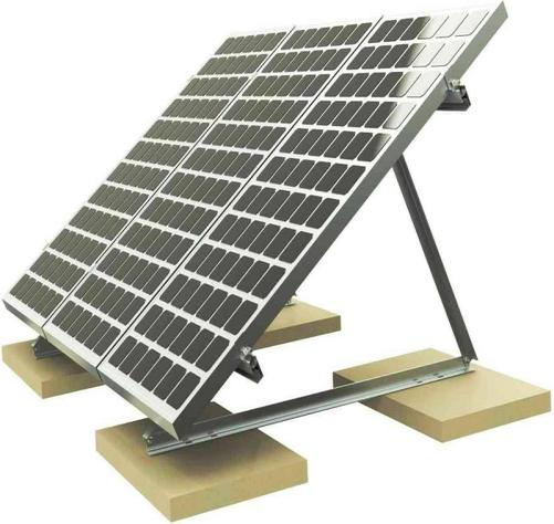 Установка солнечной батареи на плоской крыше из бетонной плиты (6)