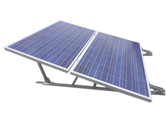 Установка солнечной батареи на плоской крыше из бетонной плиты (9)